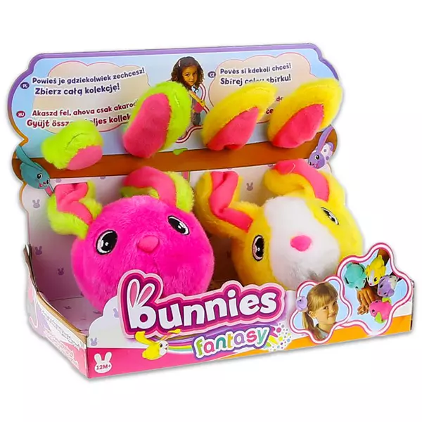 Bunnies - Set cu 2 buc. figurine iepure cu magnet - diferite culori