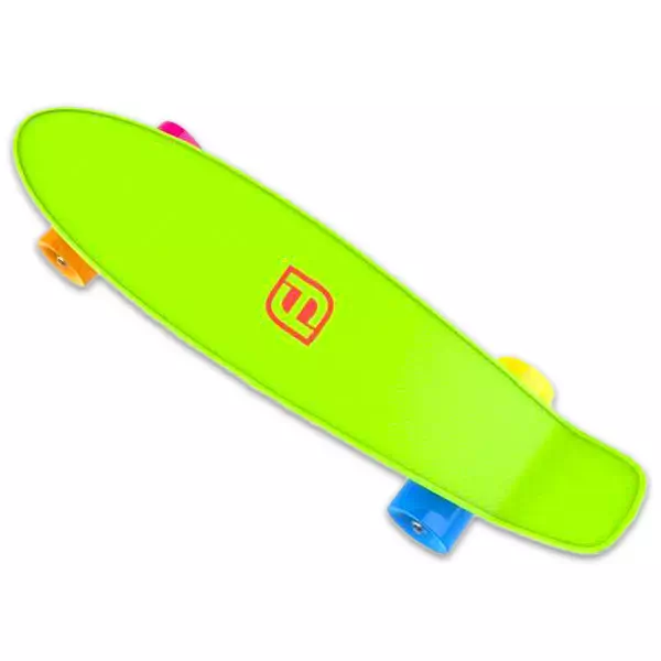 Mini skateboard din material plastic - 55 cm, verde