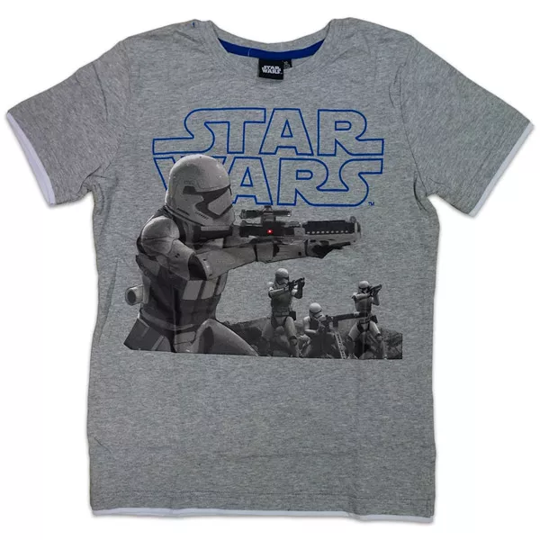 Star Wars: rövid ujjú póló - 134-140 méret, szürke