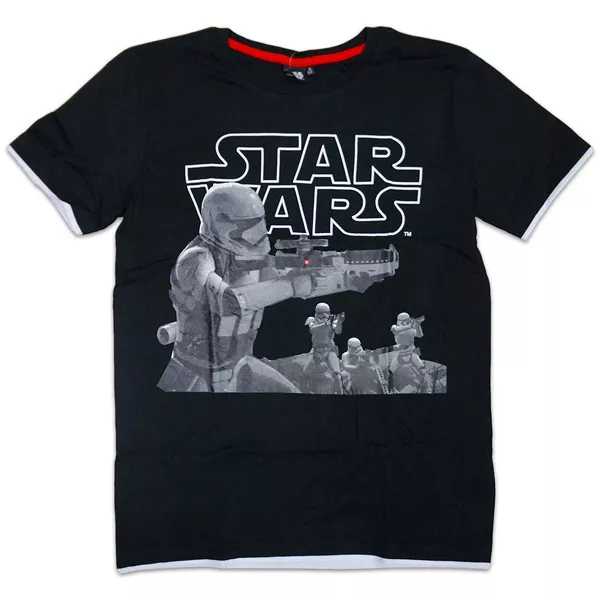 Star Wars: rövid ujjú póló - 134-140 méret, fekete