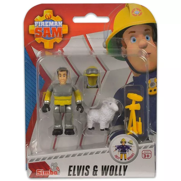 Sam, a tűzoltó: Elvis és Wolly figurák