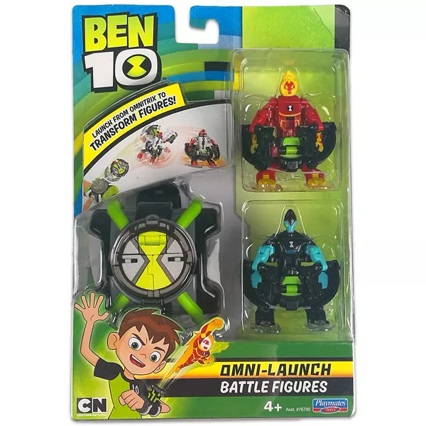 Ben 10: ceas de mână cu figurinele Heatblast şi XLR8