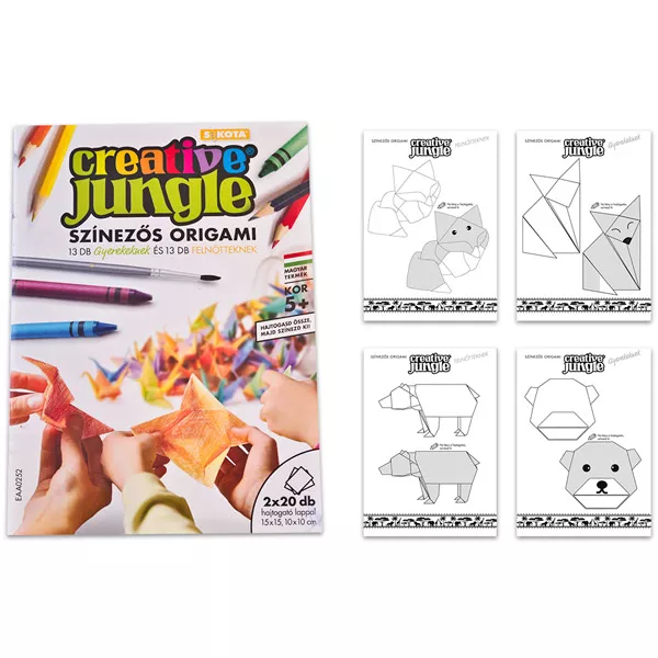 Creative Jungle: origami de colorat pentru copii şi pentru adulţi