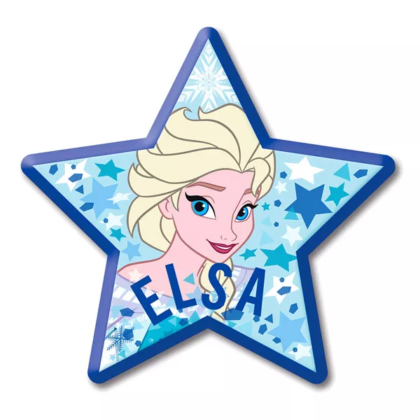 Disney hercegnők: Jégvarázs csillag formájú díszpárna - 35 cm