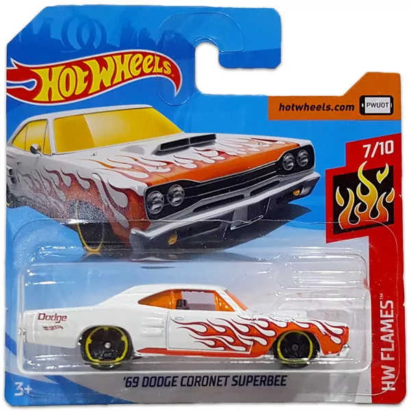 Hot Wheels Flames: 69 Dodge Coronet Superbee kisautó