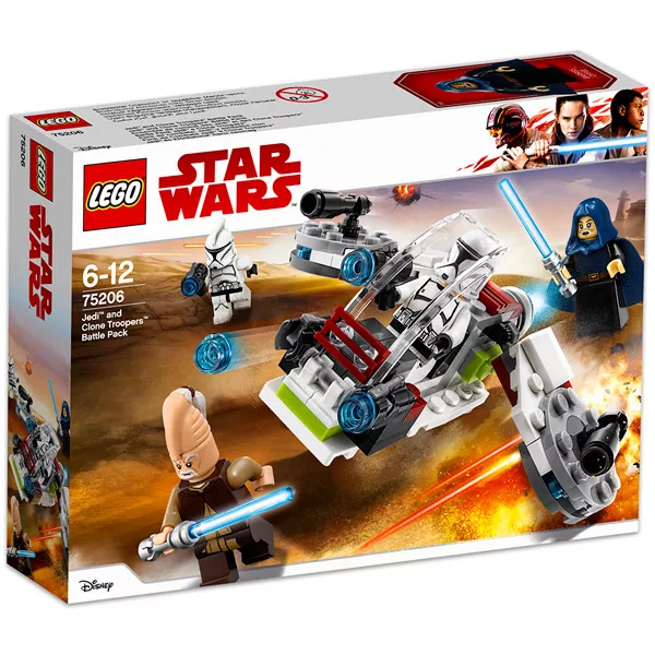 LEGO Star Wars: Pachet de luptă Jedi și Clone Troopers 75206