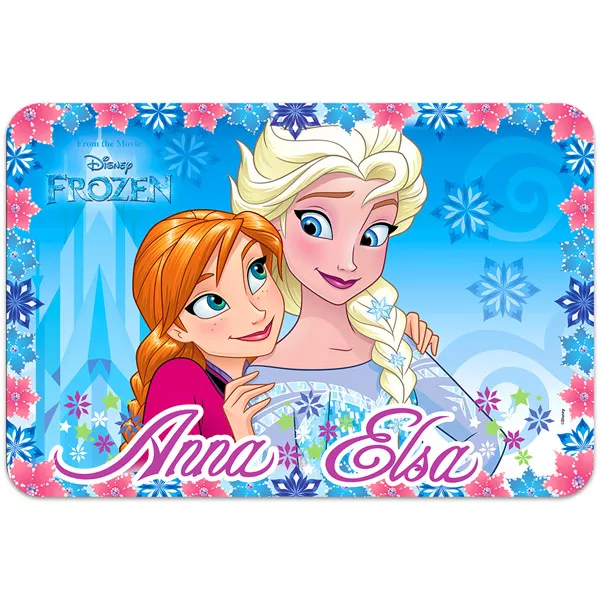 Prinţesele Disney: Frozen Anna şi Elsa suport farfurie din plastic