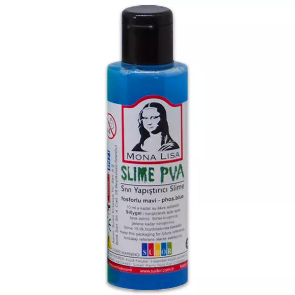 Mona Lisa: Slime ragasztó - 70 ml, neon kék