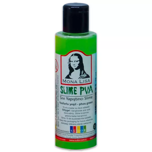 Mona Lisa: Slime ragasztó - 70 ml, neon zöld