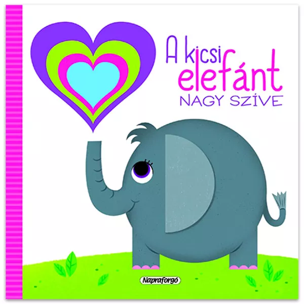 A kicsi elefánt nagy szíve szivárványos lapozó