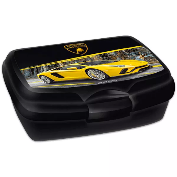 Lamborghini uzsonnás doboz - fekete-sárga