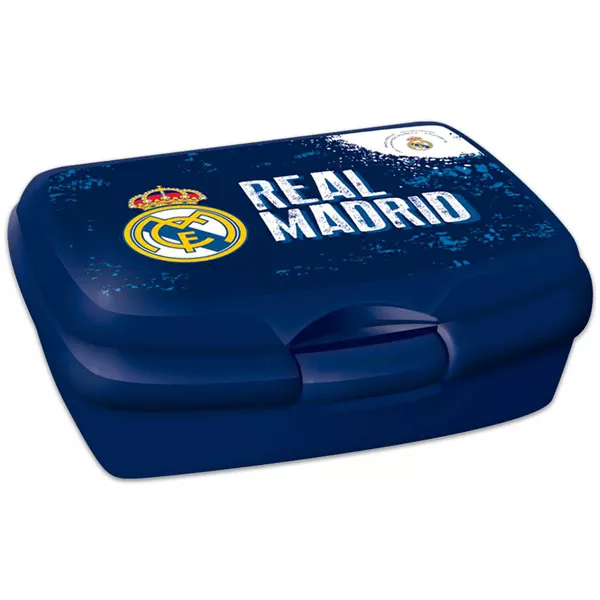 Real Madrid: címeres uzsonnás doboz - kék