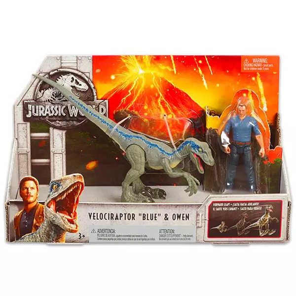 Jurassic World 2: Velociraptor Blue és Owen figura