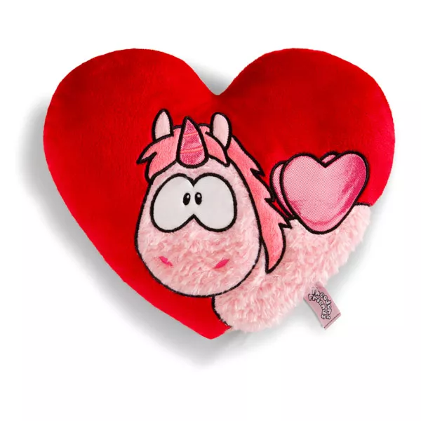 Nici: szerelmes Merry Heart unikornis szív alakú plüsspárna