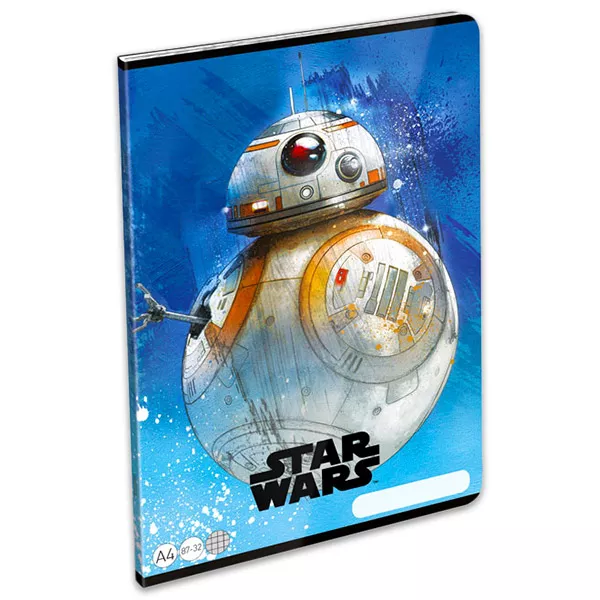 Star Wars: BB-8 négyzetrácsos füzet - A4, 87-32