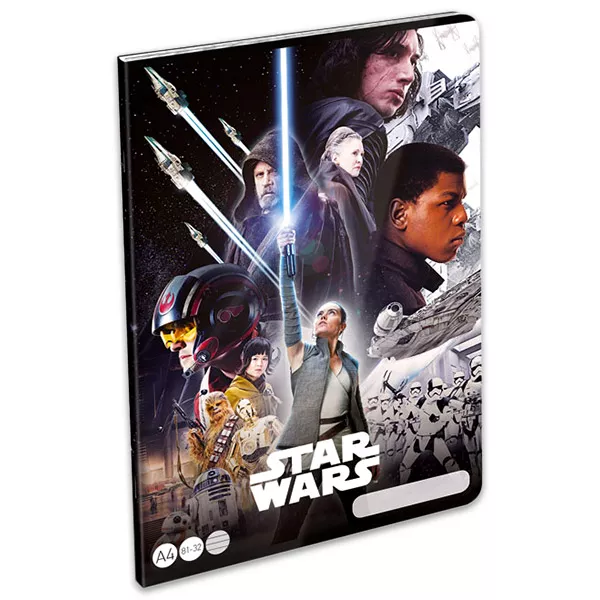 Star Wars: Az utolsó jedi vonalas füzet - A4, 81-32