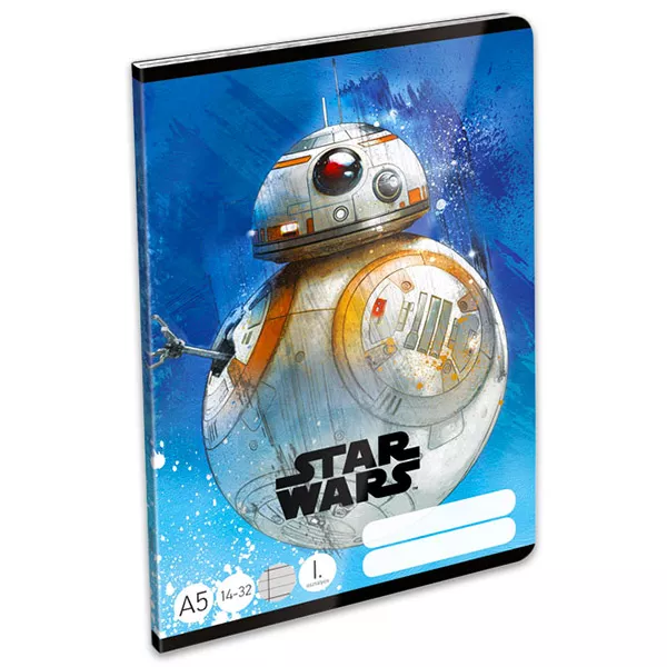 Star Wars: BB-8 1.osztályos vonalas füzet - A5, 14-32 