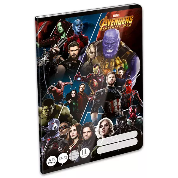 Avengers: Infinity War 3. osztályos vonalas füzet - 12-32