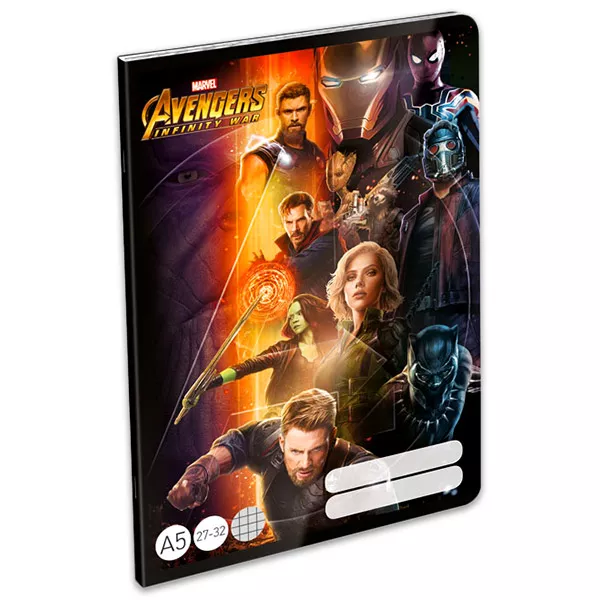 Avengers: Infinity War négyzetrácsos füzet - A5, 27-32