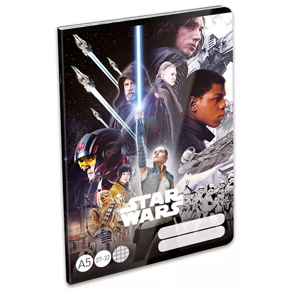 Star Wars: Az utolsó jedi négyzetrácsos füzet - A5, 27-32