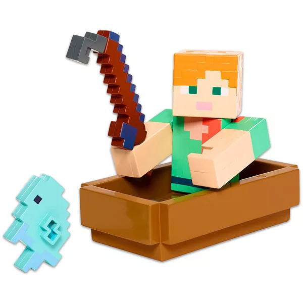 Minecraft: Figurină acţiune Alex Fishing 