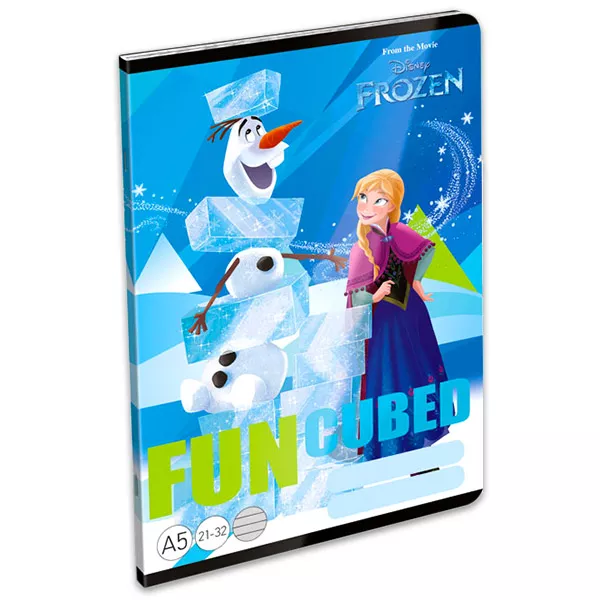 Prinţesele Disney: Frozen Fun Cubed caiet cu linii - A5, 21-32