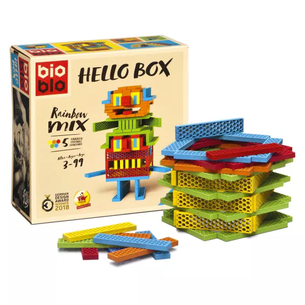 Bioblo: Hello Box 100 darabos rainbow mix