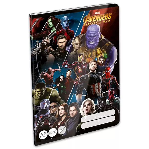 Avengers: Infinity War sima füzet - A5, 20-32
