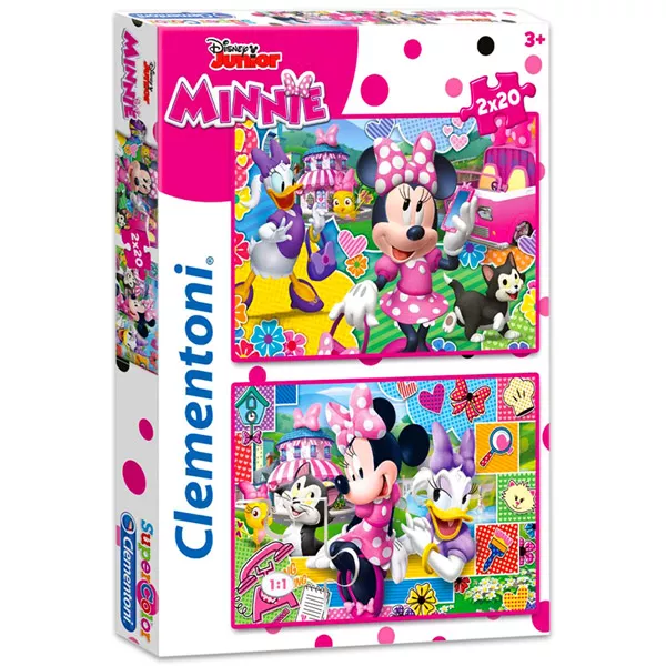 Clementoni: Clipele fericite a lui Minnie puzzle 2-în-1