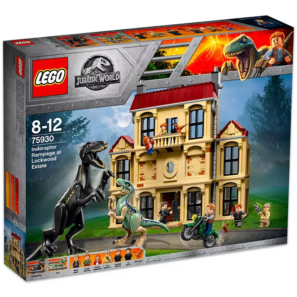 LEGO Jurassic World: Furia Indoraptorului pe moşia Lockwood 75930