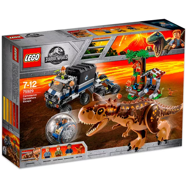LEGO Jurassic World: Carnotaurus - Menekülés a guruló gömbben 75929