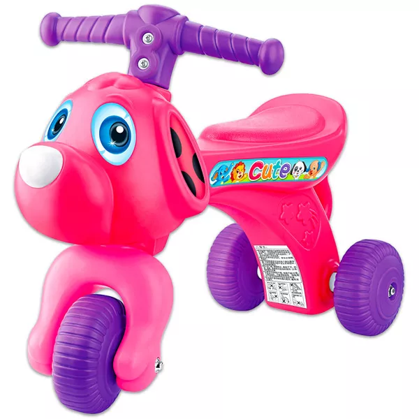 Little Dog: Motocicletă fără pedale cu trei roţi - fetişcană