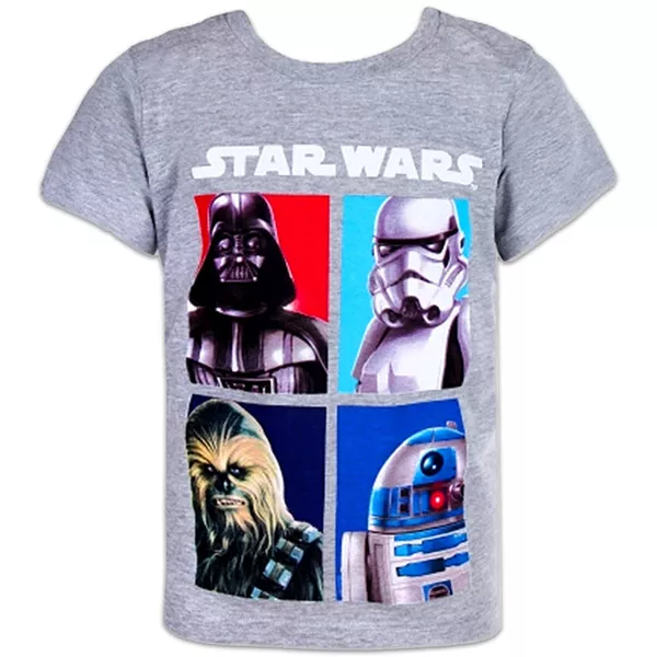 Star Wars: tricou cu mânecă scurtă - mărime 134, gri