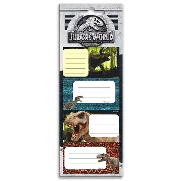 Jurassic World: etichete caiete - 20 buc.