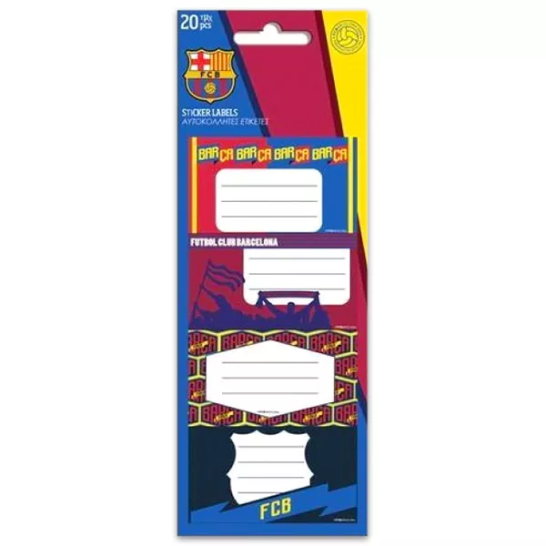 FC Barcelona: etichete caiete - 20 buc.