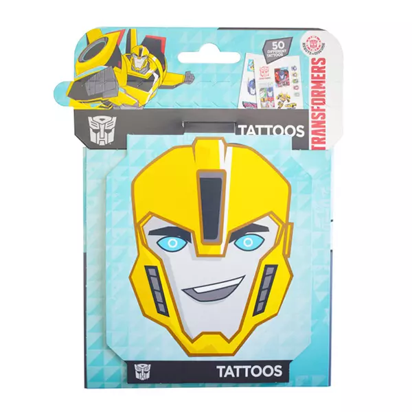 Transformers Set cu 50 tatuaje 3D pentru copii