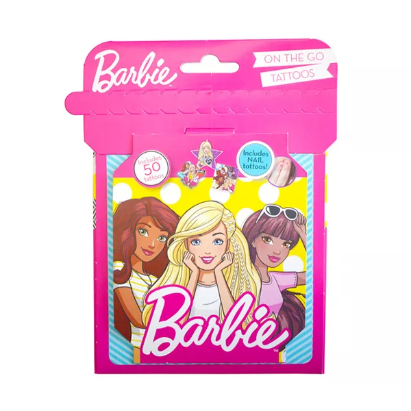 Barbie Set cu 50 tatuaje 3D pentru copii