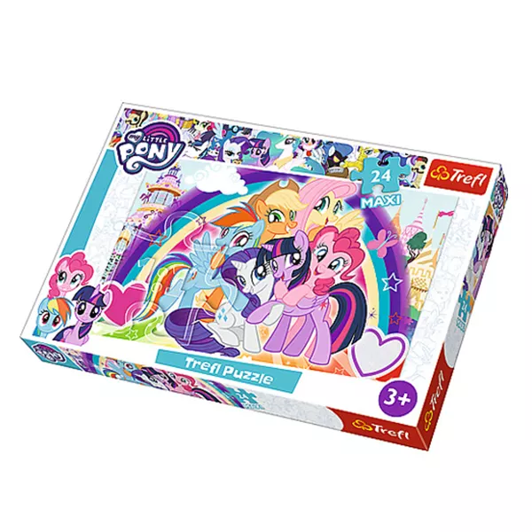 Trefl: My Little Pony - Ponei veseli puzzle maxi cu 24 piese