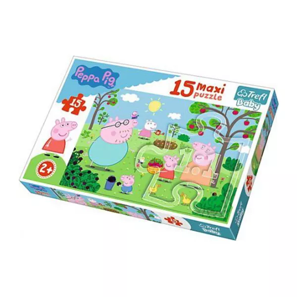 Trefl Baby: Peppa a kertben 15 darabos maxi puzzle