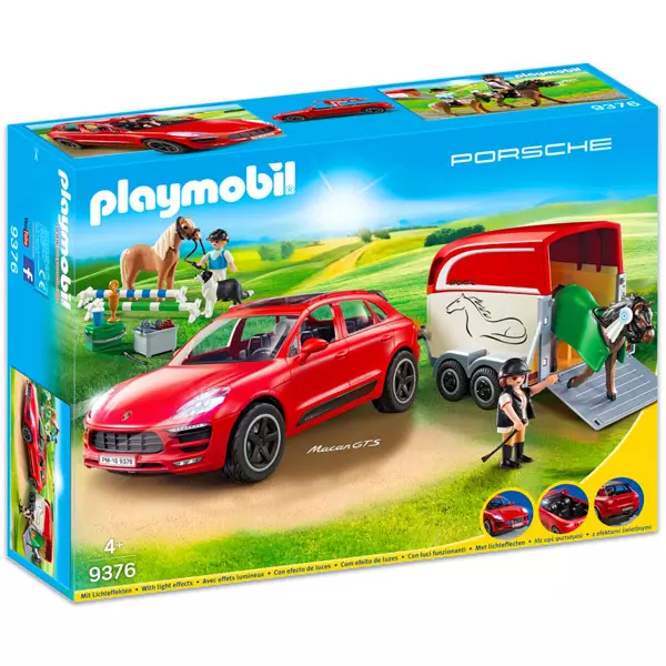 Playmobil: Porsche Macan GTS lószállító utánfutóval 9376