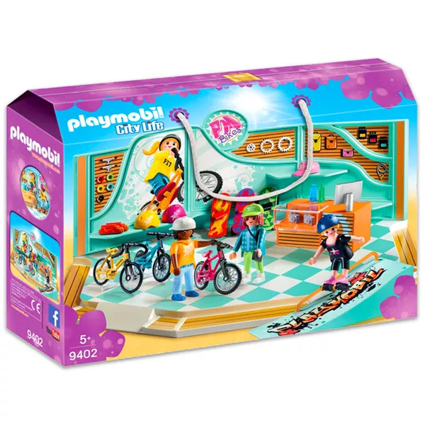 Playmobil - Kerékpáros és gördeszkás üzlet - 9402