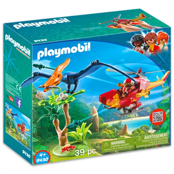 Playmobil - Felderítő helikopter Pterodactylussal - 9430