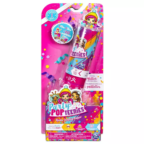 Party Pop Teenies: 2 darabos meglepetés popper konfettivel