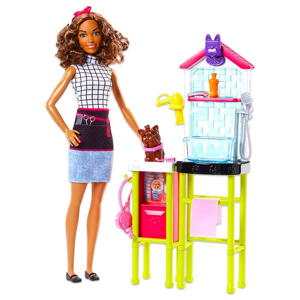 apparatus bond Charles Keasing Barbie Careers: Set de joacă - Barbie coafor canin - Tulli.ro