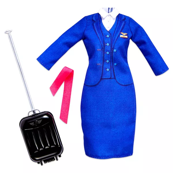 Barbie Divatőrület: légiutas-kísérő ruha bőrönddel