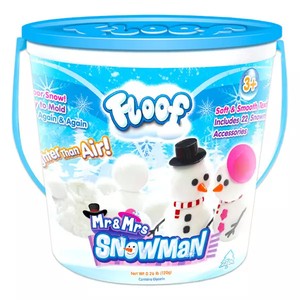 Floof! Hópehely gyurma: hóember készlet - 120g