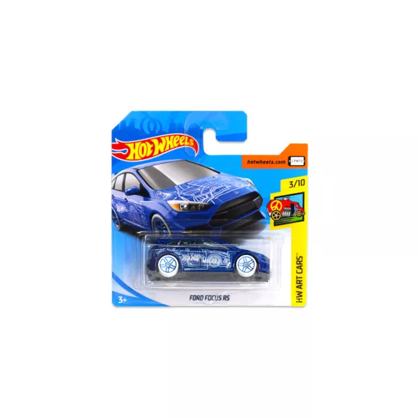 Hot Wheels Art Cars: Maşinuţă Ford Focus RS