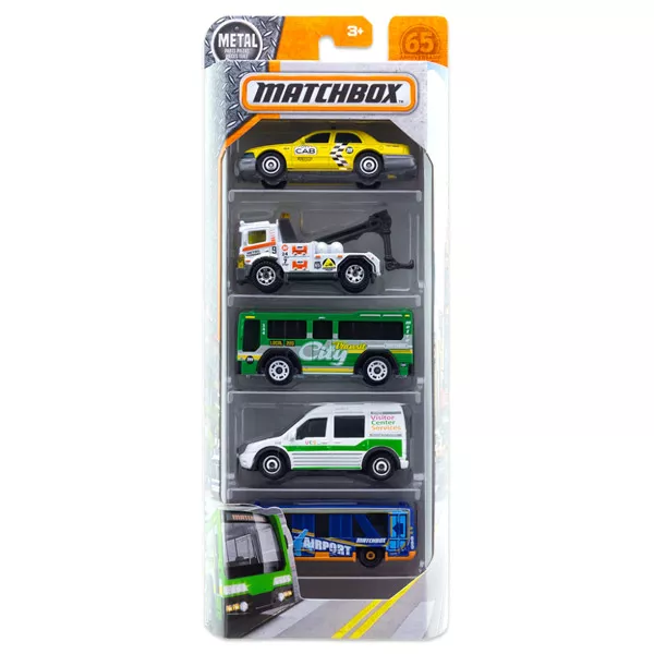 Matchbox 65: set maşinuţe cu 5 piese - Vehicule Metro Transit