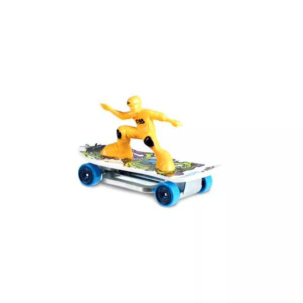 Hot Wheels Sports: Maşinuţă Skate Brigade skateboard cu figurină