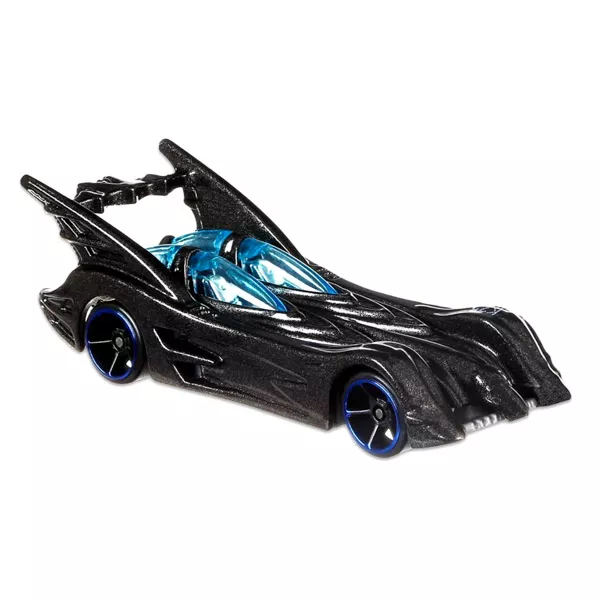 Hot Wheels DC Batman: Maşinuţă Batmobile - negru cu geamuri albastre